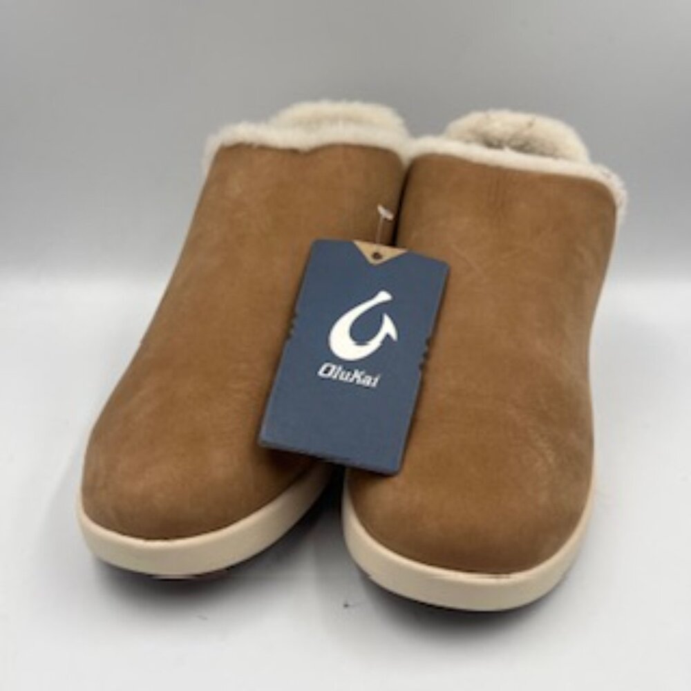NEW Olukai Malua Hulu Boots Women’s sz 6.5 Leather and Fur NWT